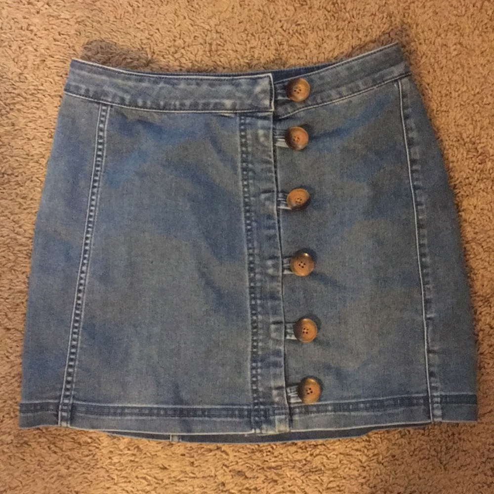 Free people jean skirt